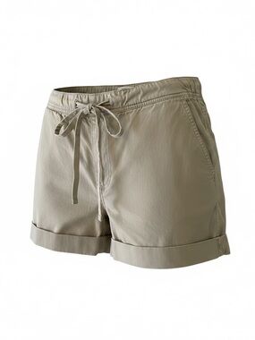 Banana Republic Khaki Drawstring Rolled-Hem Shorts
